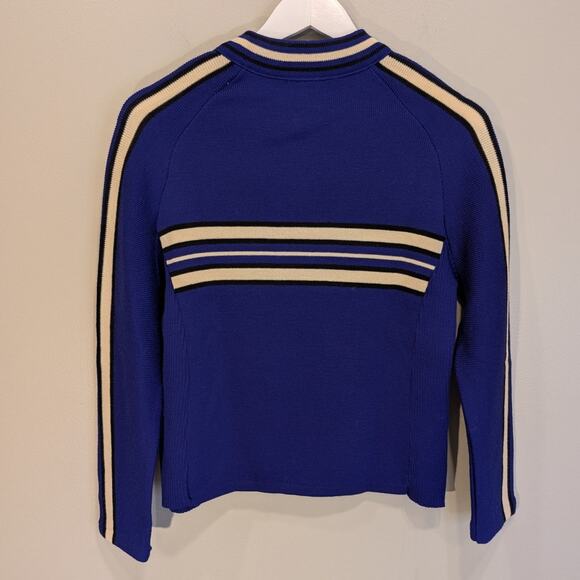 EIR Wool Sweater Vintage Nock Neck Zip 90's Y2K Apres Ski Layer - Size S - Picture 2 of 8